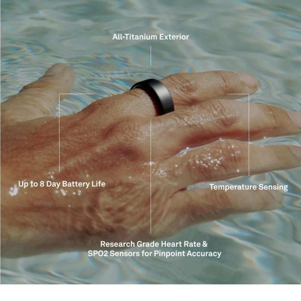 Oura Ring 4 Silver Size 9 + Sizing Kit – Excellent Condition